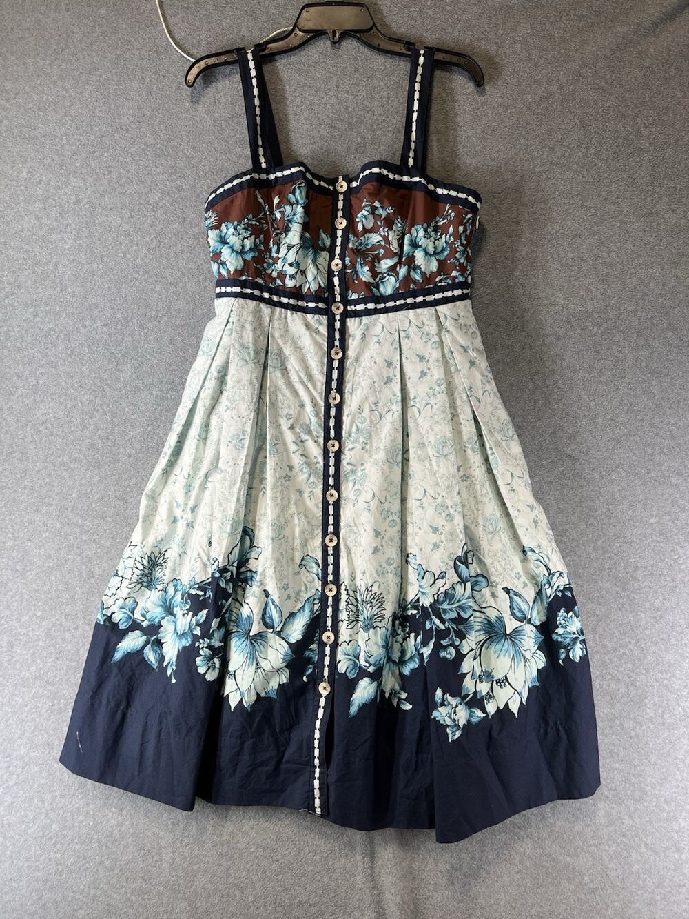 Anthropologie Maeve Sleeveless Square Neck Dress Size Medium